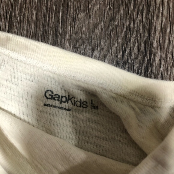 Gap Kids Skater T-shirt - Blue & White, L (10) - Picture 2 of 4